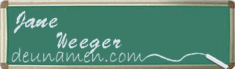 Jane Weeger Visitenkarte